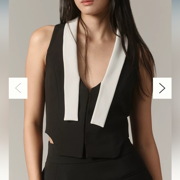 Anthropologie Siempre Tuxedo Tank - Picture 4 of 5